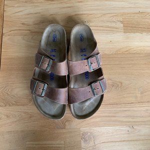 Birkenstock sandals, brandy brown, size 41